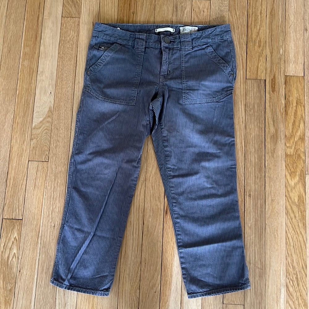 Pinstripe utility pants